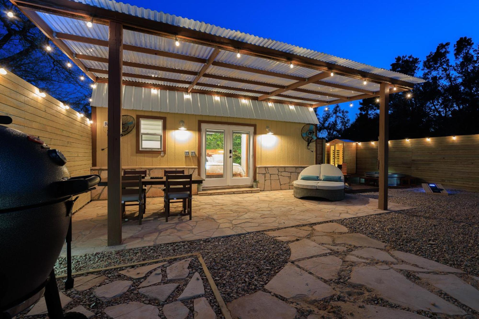 Romantic Luxury Retreat Hot Cold Pool & Sauna Wimberley Exterior foto