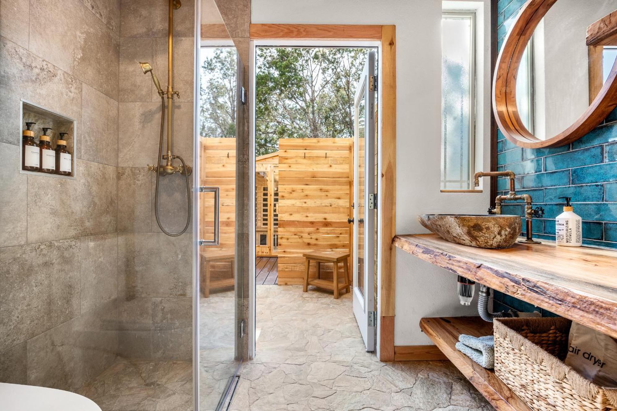 Romantic Luxury Retreat Hot Cold Pool & Sauna Wimberley Exterior foto