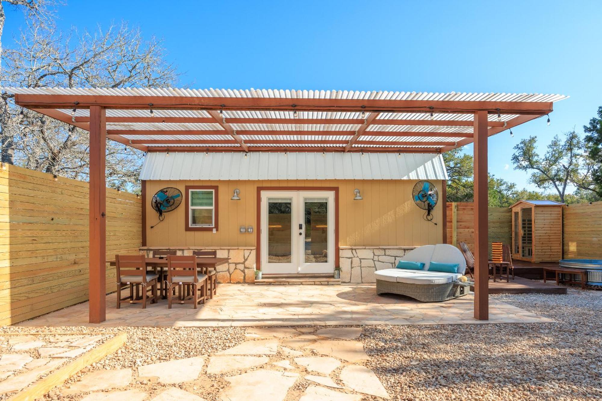 Romantic Luxury Retreat Hot Cold Pool & Sauna Wimberley Exterior foto