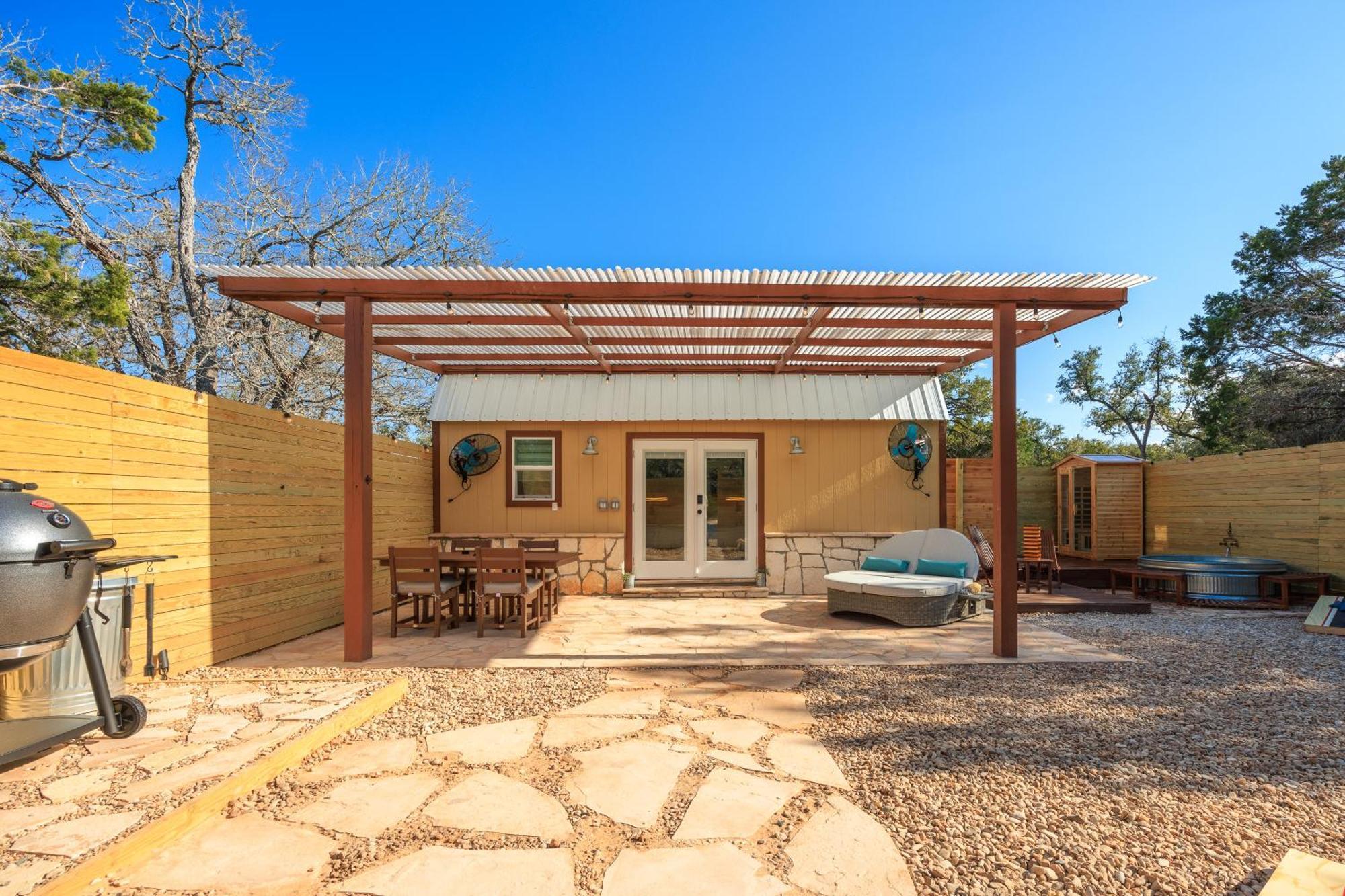 Romantic Luxury Retreat Hot Cold Pool & Sauna Wimberley Exterior foto